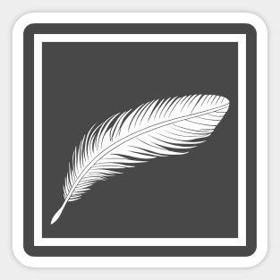 Feather in a frame Sticker